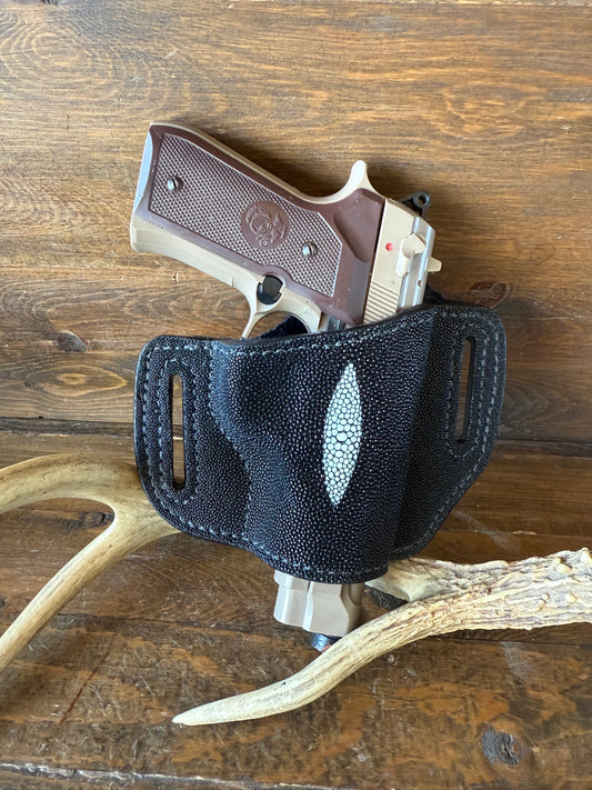 Black stingray skin luxury holster ( Beretta )