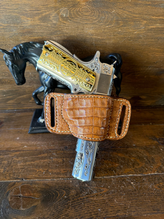 Honey crocodile skin bikini holster (1911)