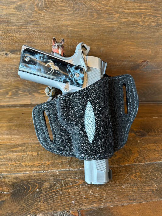 Black stingray skin luxury holster ( 1911 )