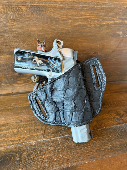 Black Pirarucu skin luxury holster (1911)