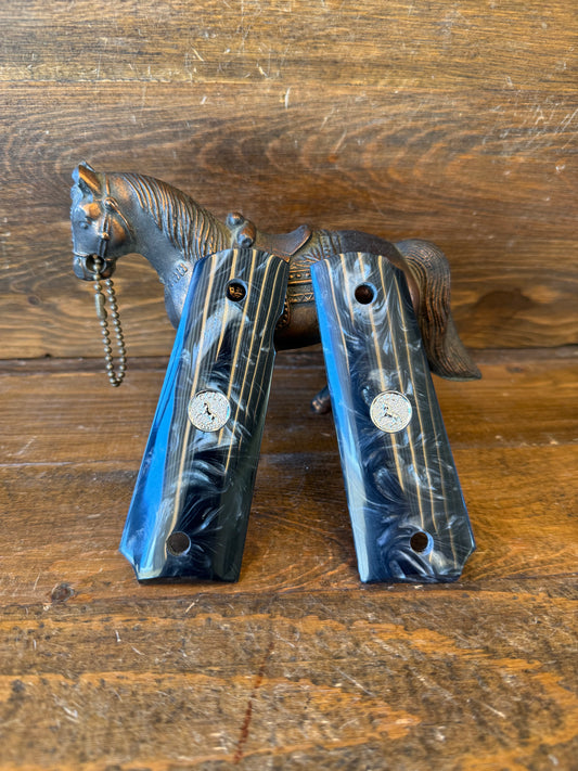 Black pearl grips W/silver colt logo (1911)