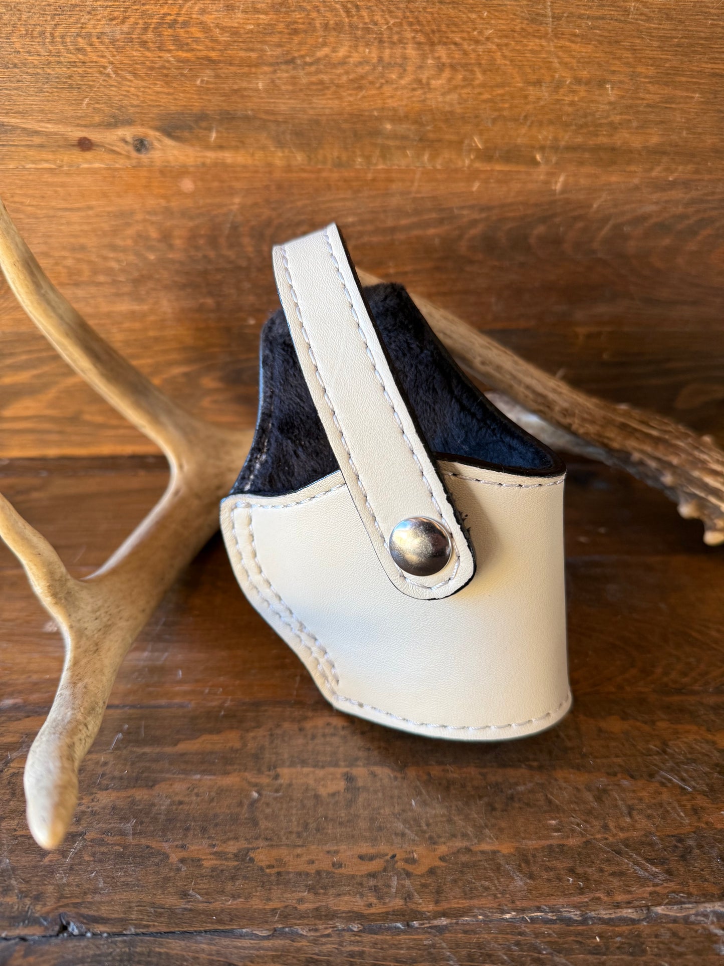 White/chrome compact holster (1911)