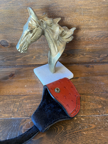 Burgundy ostrich skin compact holster (1911)