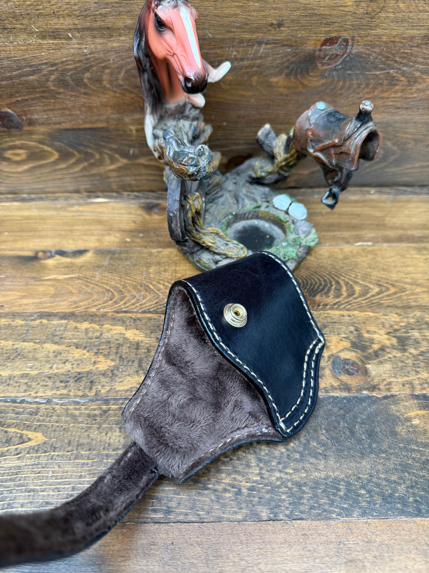 Brown/black veg tan compact holster (1911)