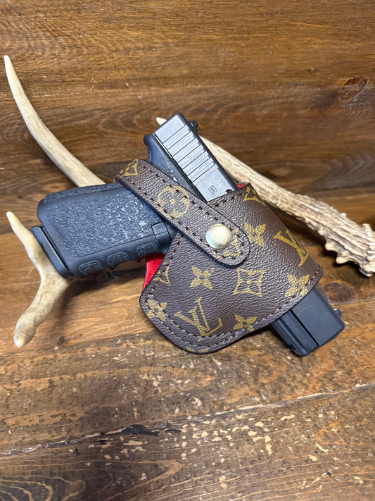 Brown/Red LV Compact Deluxe Holster ( Glock )