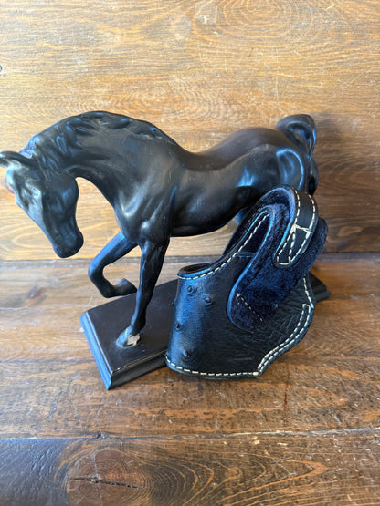 Black/gold ostrich skin compact holster (1911)