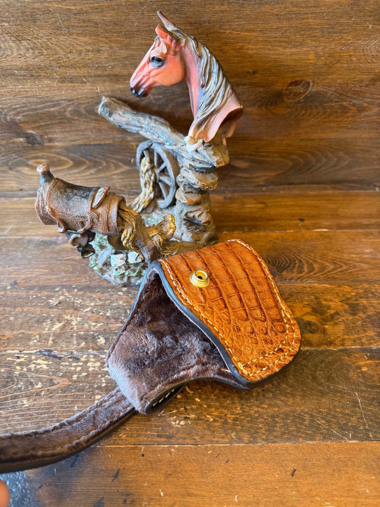 Honey crocodile skin compact holster ( Glock , 5.7 )