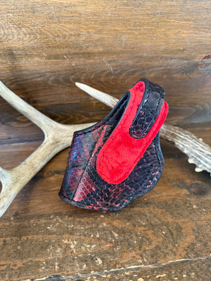 Black Cherry/Red Snake Skin Compact Holster ( 1911, High Power )