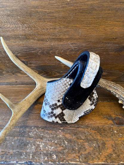 Natural/Black snake skin compact holster (1911) (High-Power)