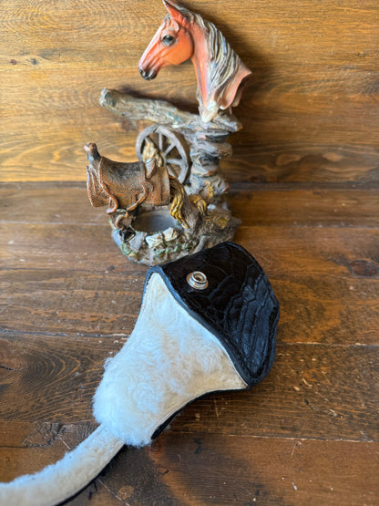 Black/White crocodile skin Deluxe compact holster ( 1911 )