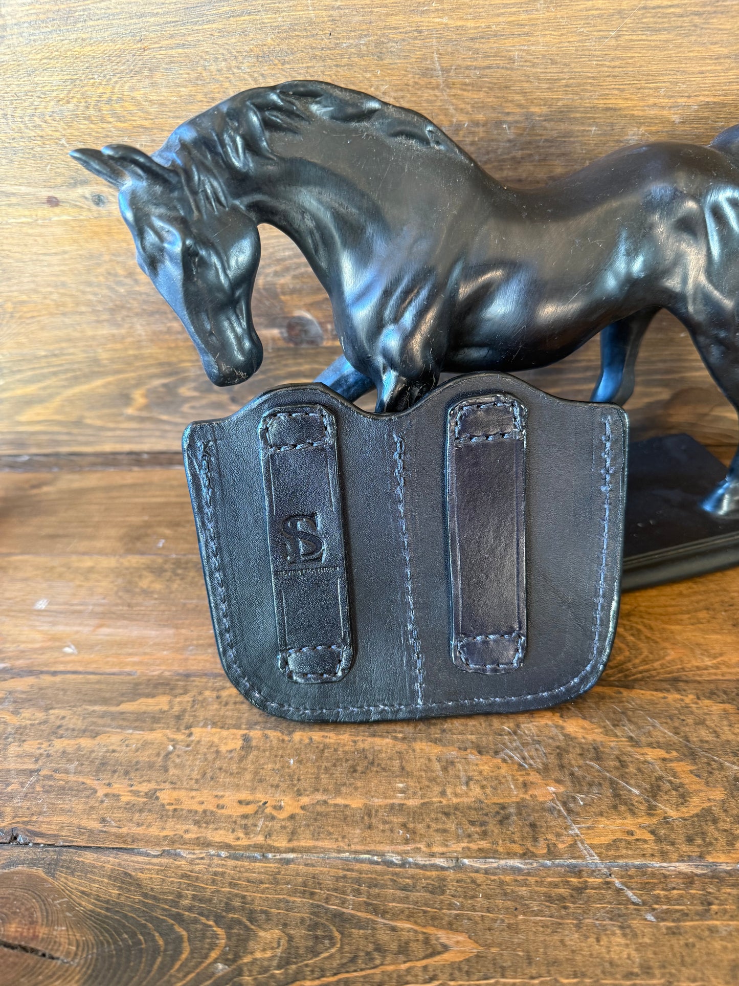 Black Ostrich compact 2 magz holster (1911)
