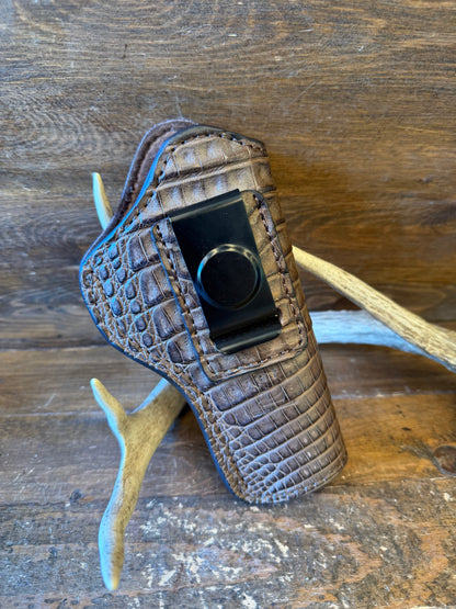 IWB Brown crocodile belly holster (1911)