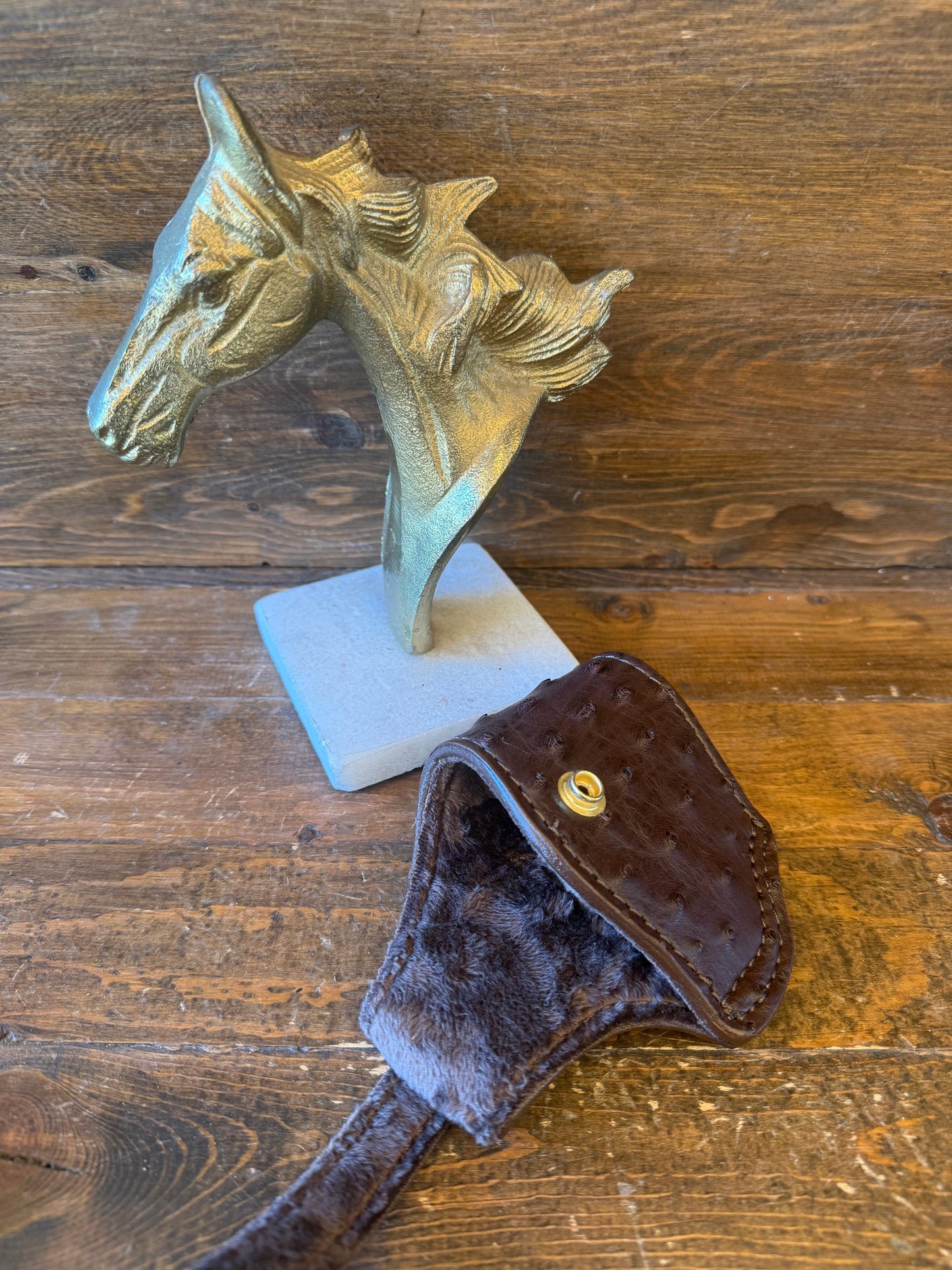Dark brown ostrich skin compact holster ( Beretta )