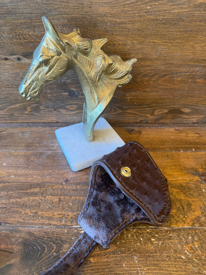 Dark brown ostrich skin compact holster ( Beretta )