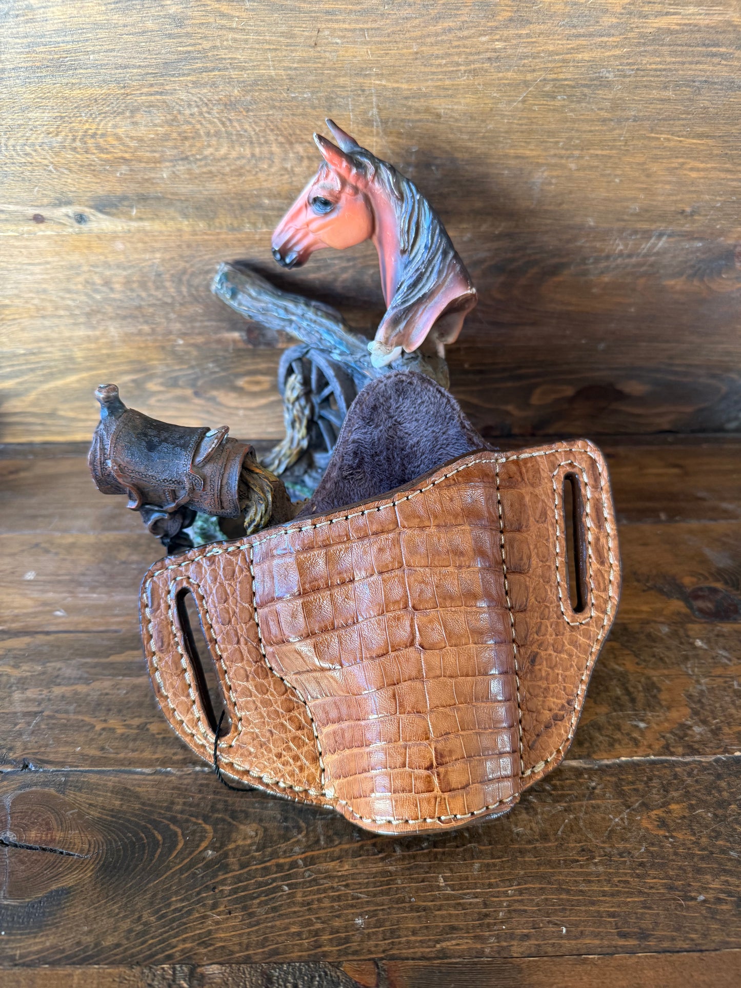 Honey crocodile skin holster (1911)