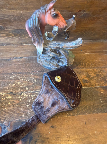 Brandy Brown alligator skin  compact holster (1911)