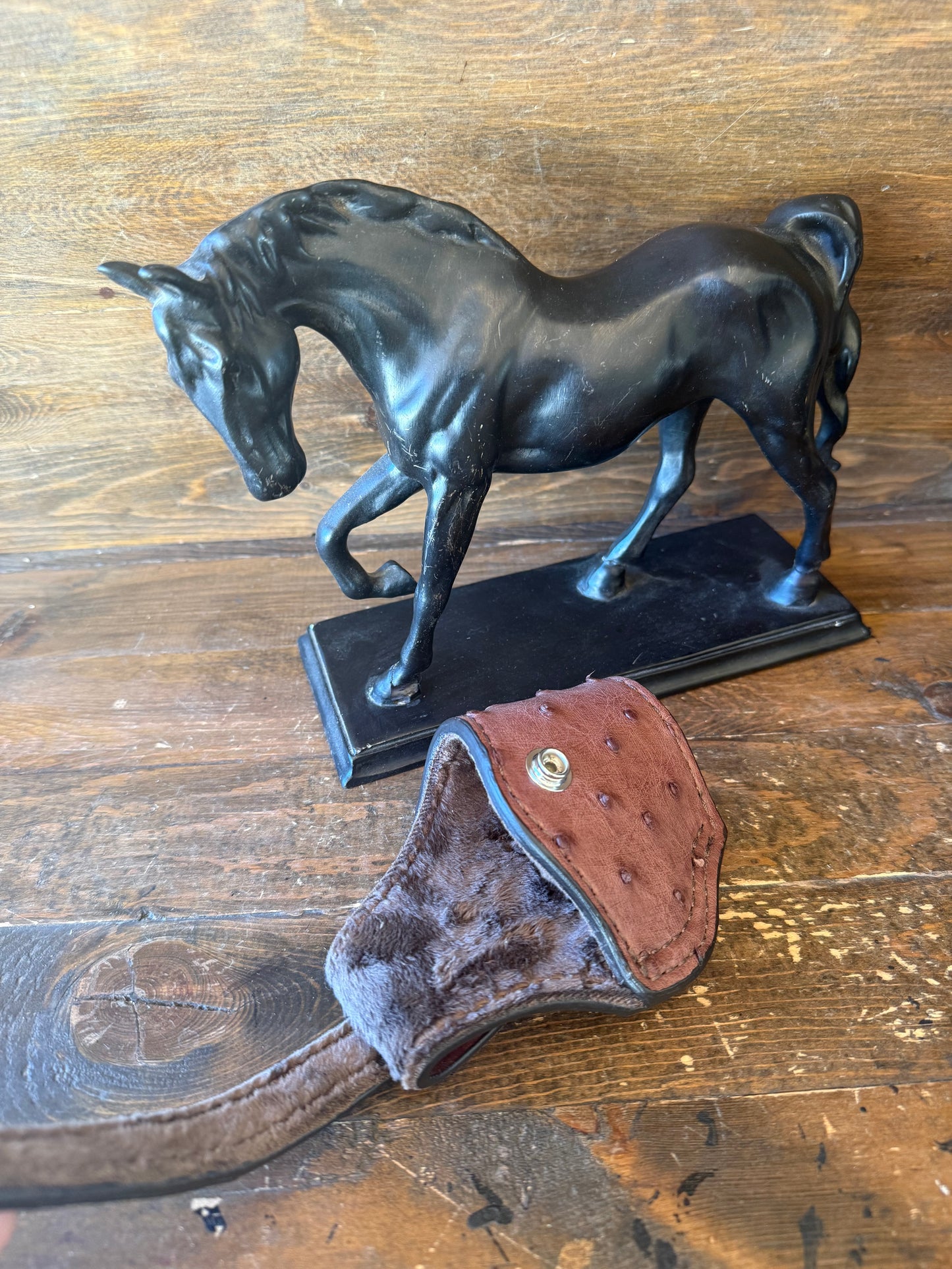 Mocha Brown Ostrich Skin Compact Holster ( 1911, High-Power )