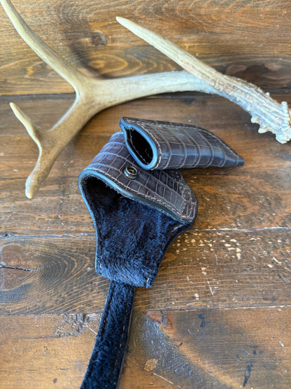 Dark gray alligator belly compact holster Set. ( 1911 )