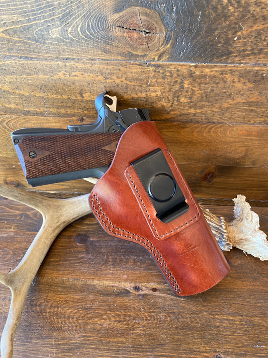 IWB Tan leather natural interior holster (1911)