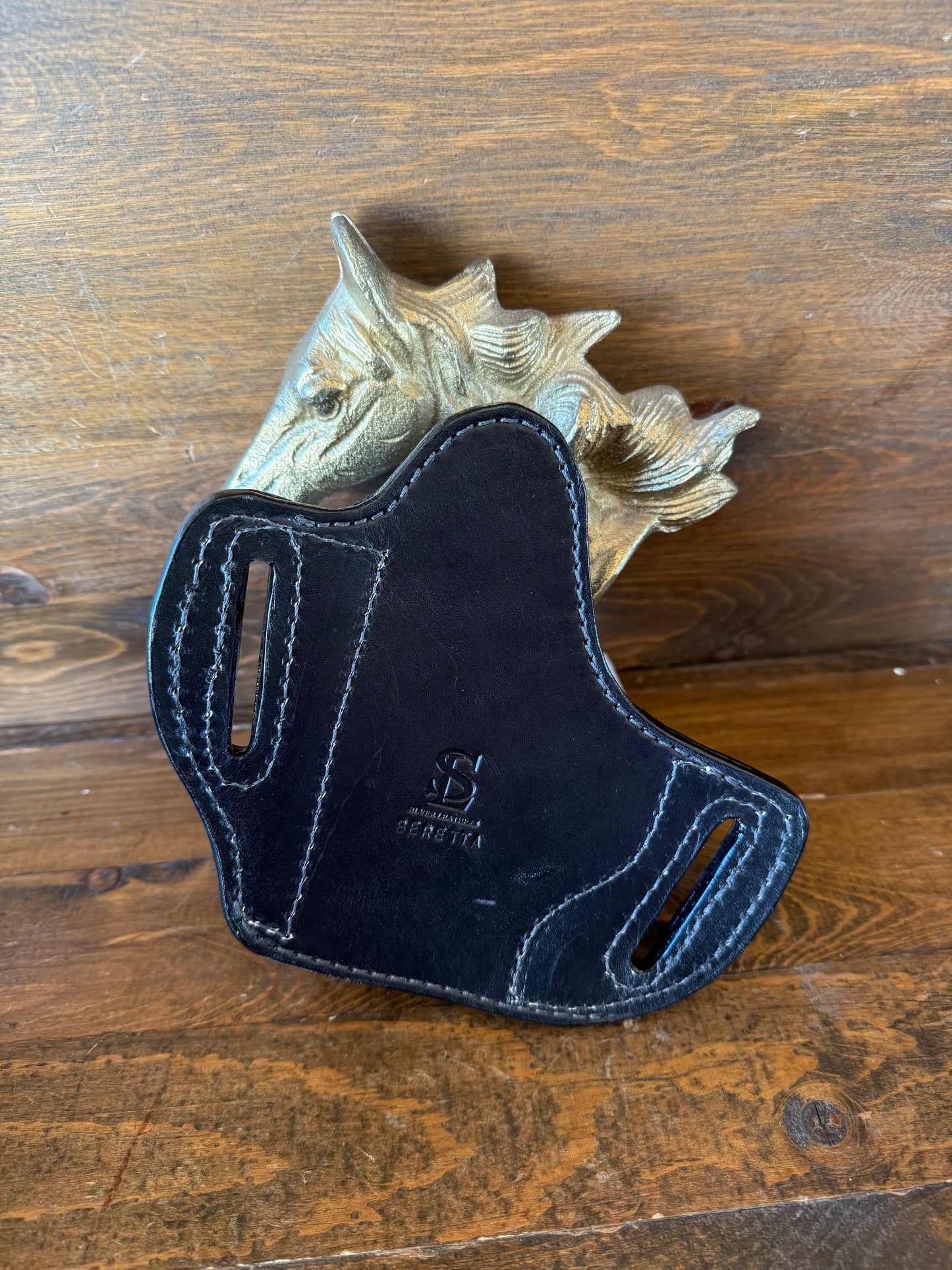 Black crocodile belly skin luxury holster ( Beretta )