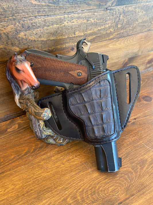Black crocodile luxury holster (1911)