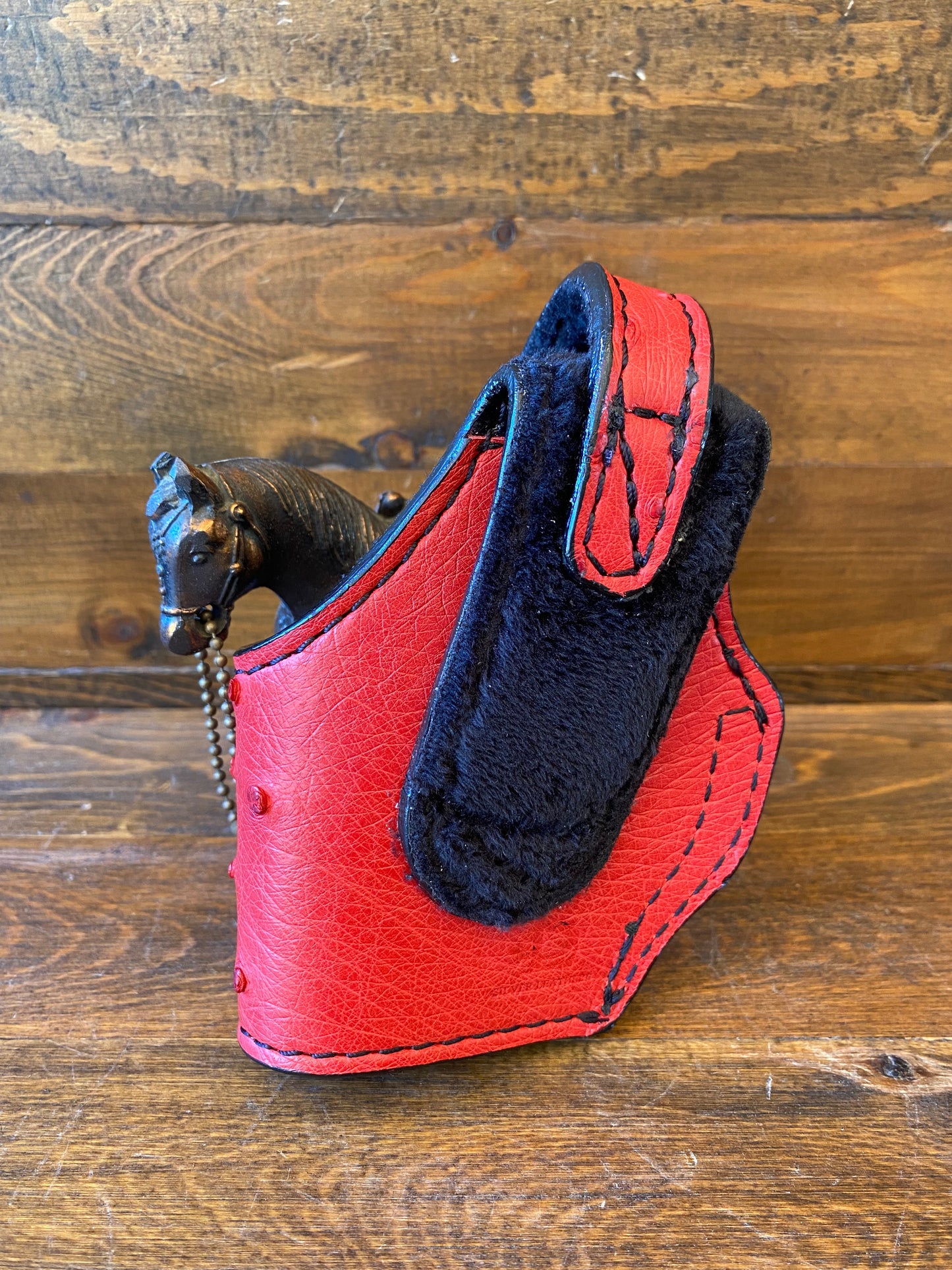 Red ostrich compact holster (1911)