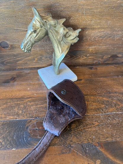 Dark brown ostrich skin compact holster (1911)