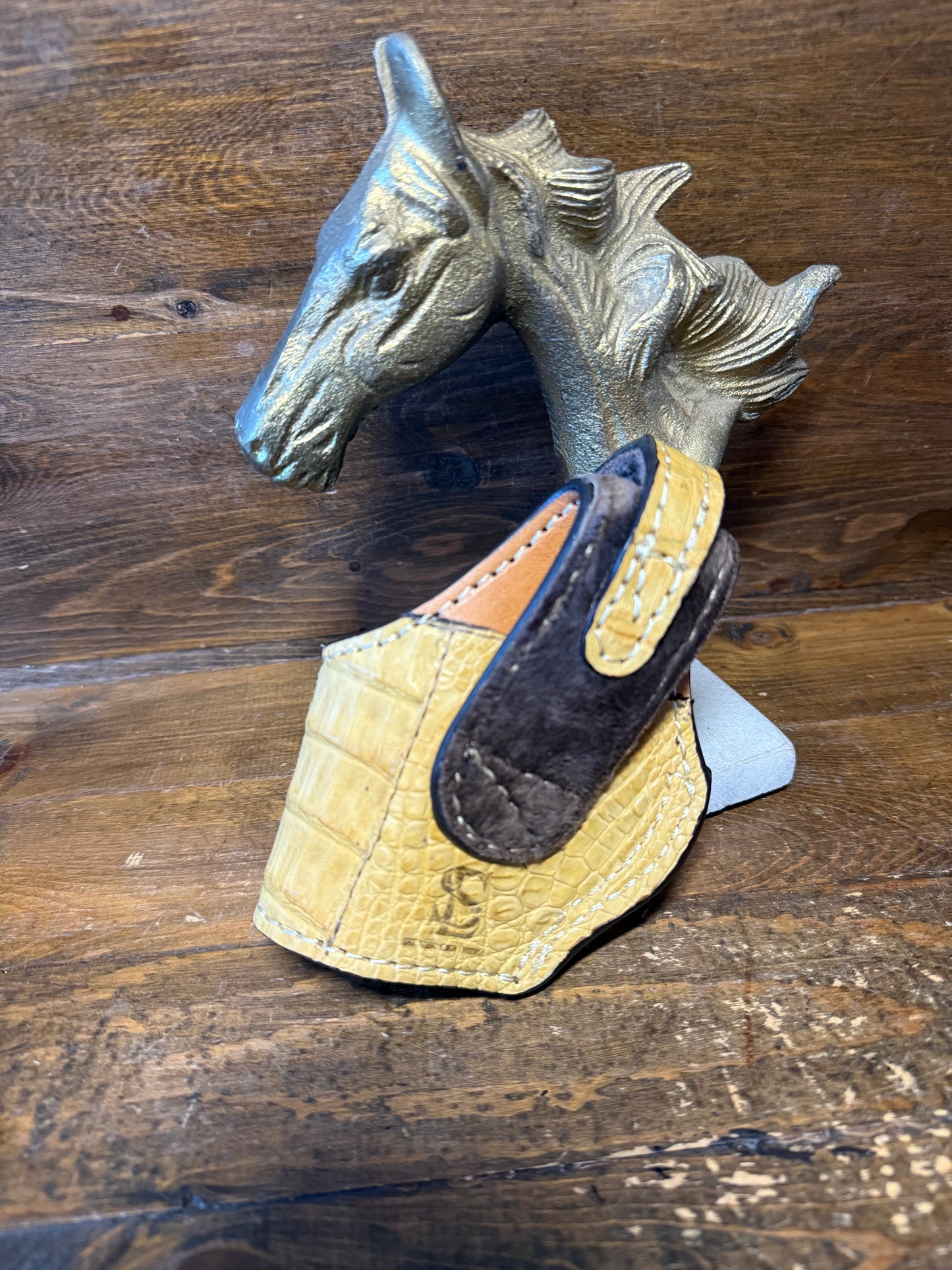 Butter crocodile tail skin compact holster (1911) ( High-Power )