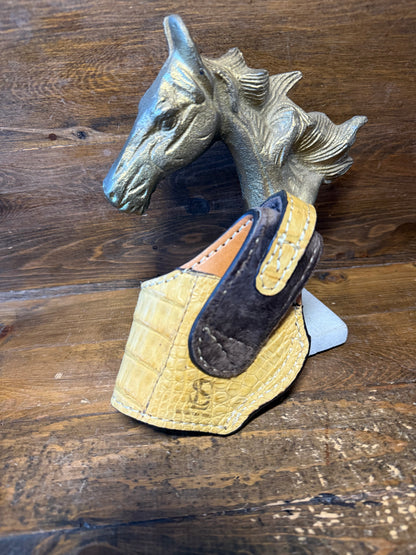 Butter crocodile tail skin compact holster (1911) ( High-Power )