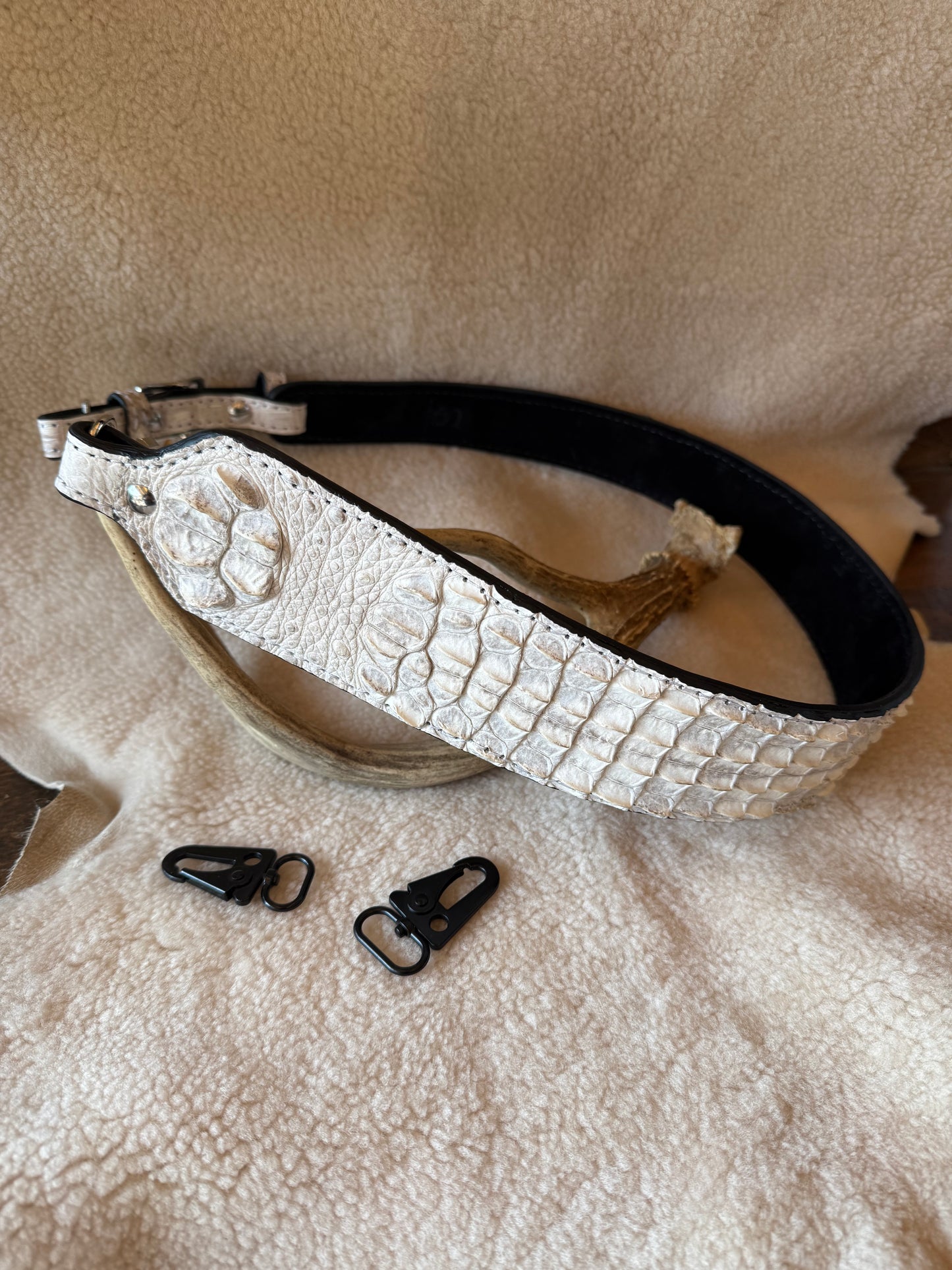 Himalayan Crocodile Hornback luxury rifle sling.