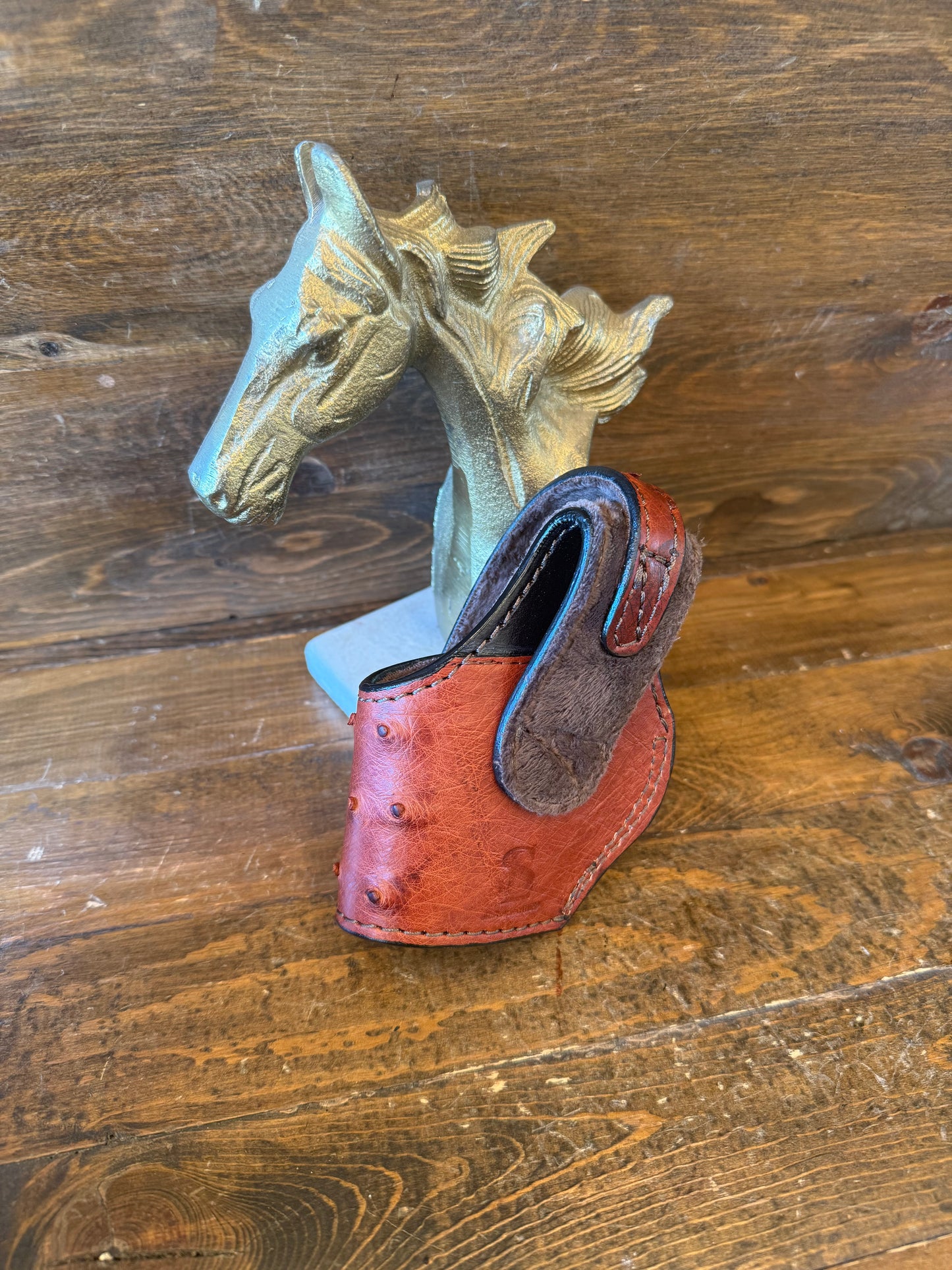 Brandy ostrich skin compact holster ( 1911 )