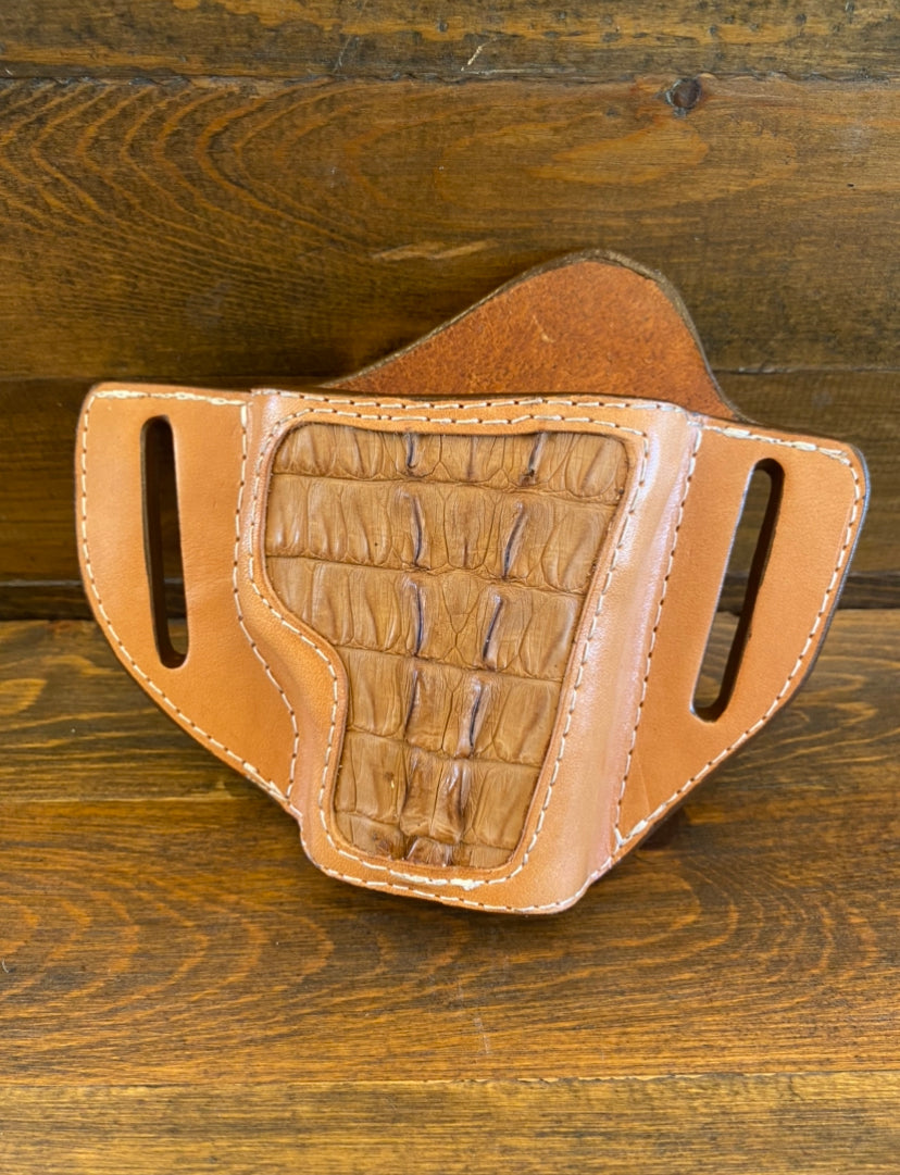 Crocodile tail brown holster (1911)