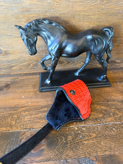 Red Crocodile Hornback skin compact holster (1911)