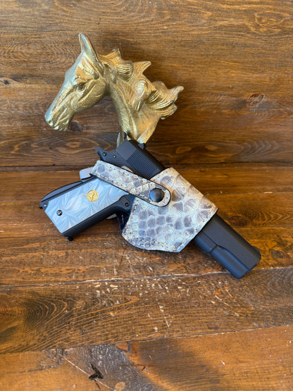 Beige color  snake skin compact holster (1911)