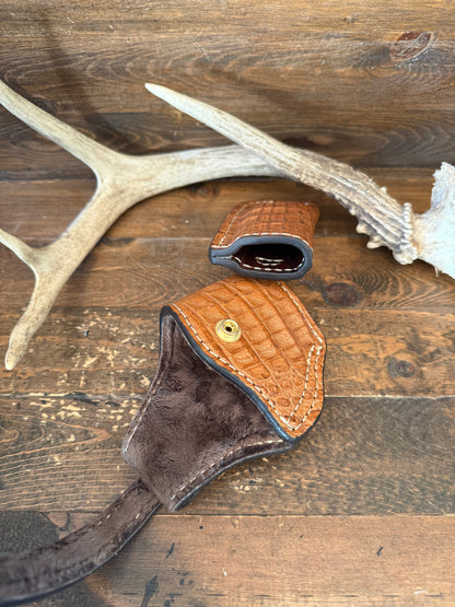 Honey crocodile compact luxury holster set ( 1911 )