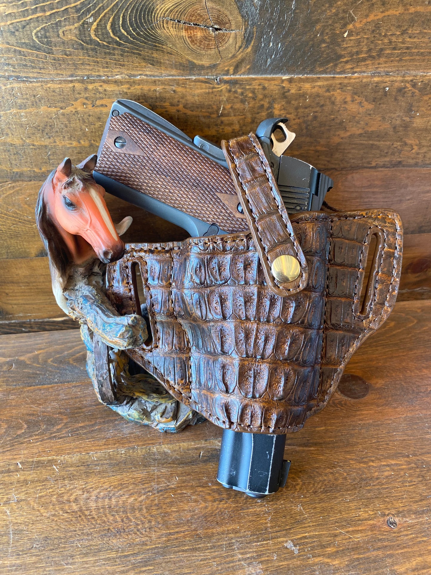 Tobacco color full crocodile holster (1911)