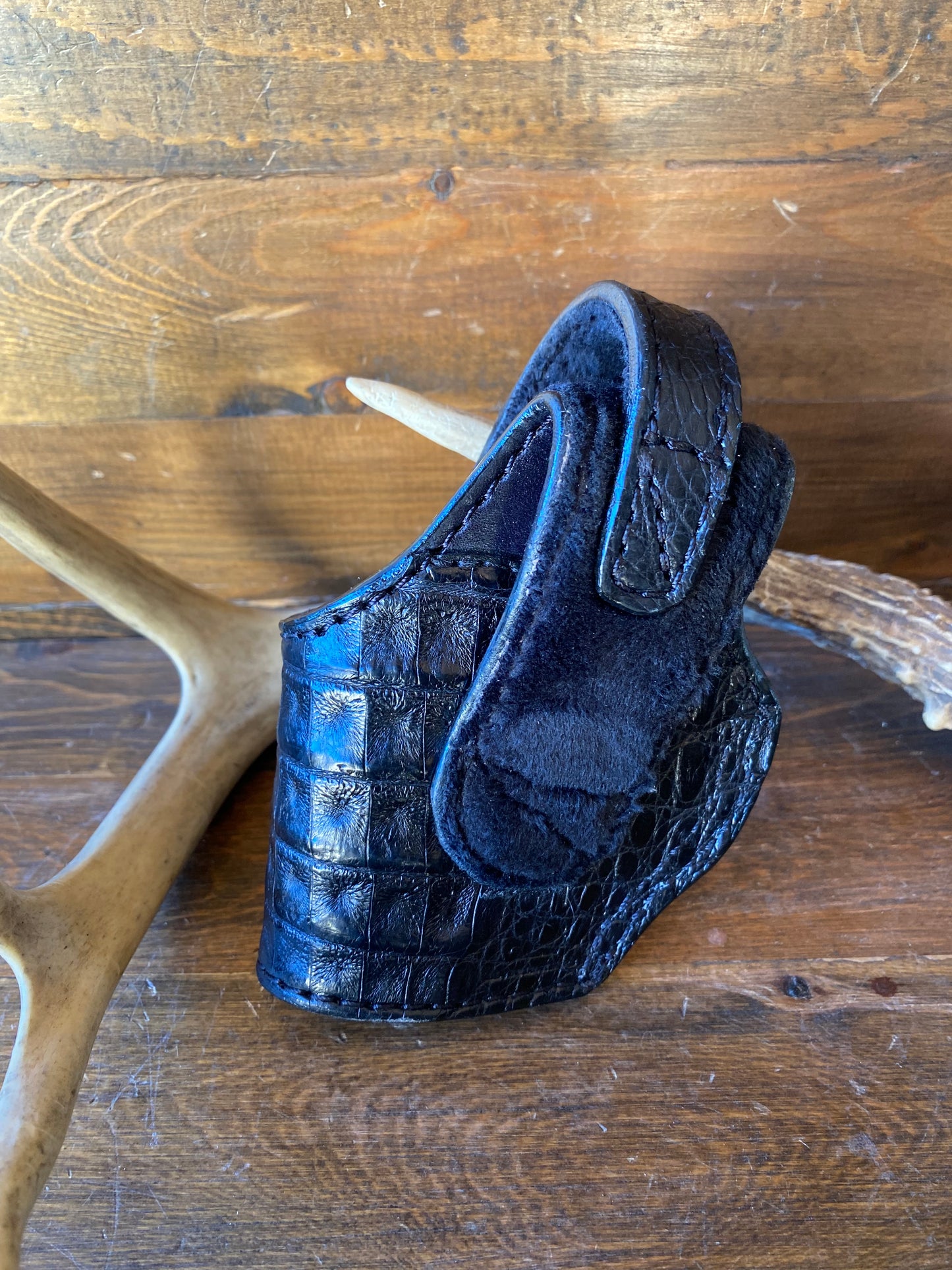 Black Crocodile belly compact holster (1911)