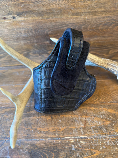 Black Crocodile Belly compact holster ( Beretta )