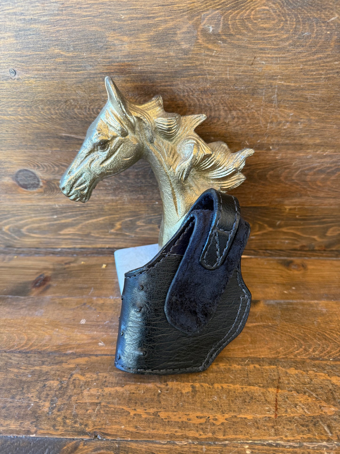 Black ostrich skin compact holster (1911)