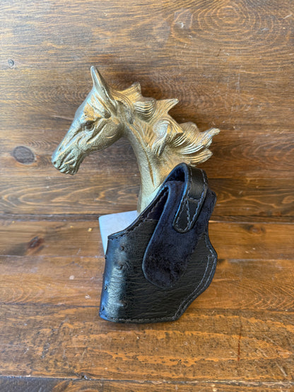 Black ostrich skin compact holster (1911)