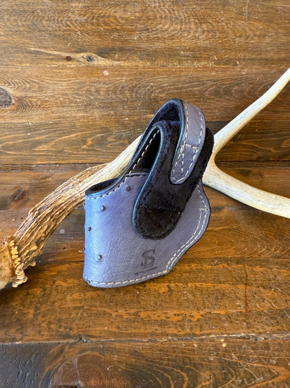Light blue ostrich skin compact holster (1911)