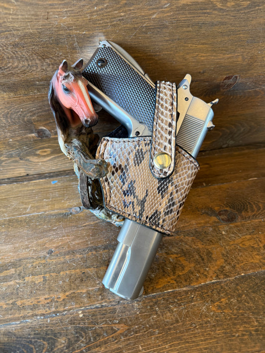 Brown snake skin compact holster (1911)