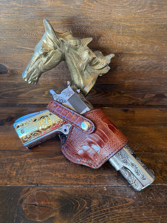 Conac ostrich leg skin compact holster ( 1911 )