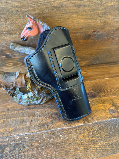 Black luxury veg-tan IWB holster (1911) 5”
