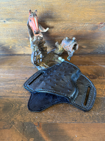 Black ostrich skin holster ( M&P Shields )