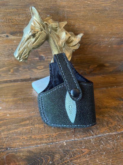 Black stingray skin compact holster (Glock)