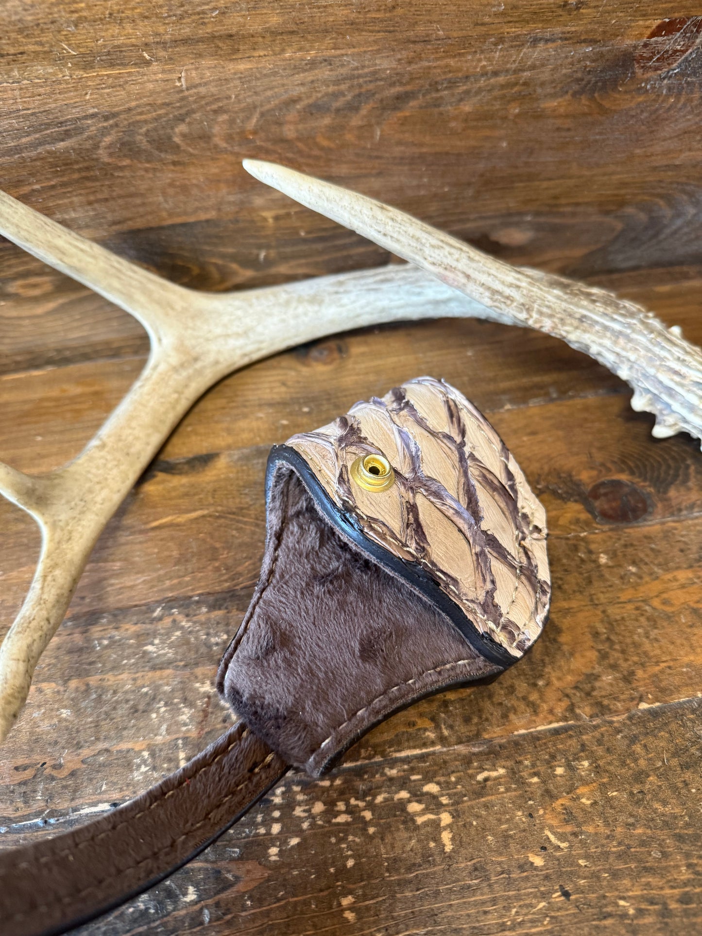 Light Rustic Pirarucu fish compact holster ( 1911, High Power )