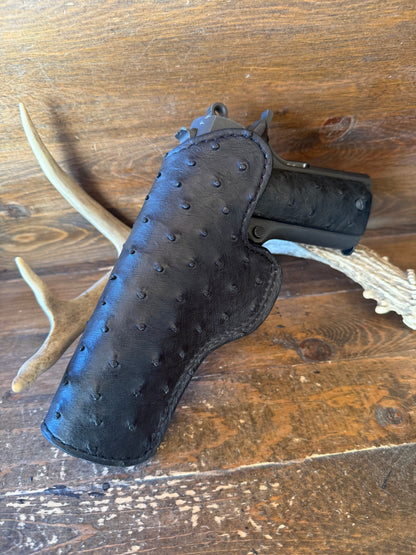 IWB Black full ostrich skin luxury holster. (1911)