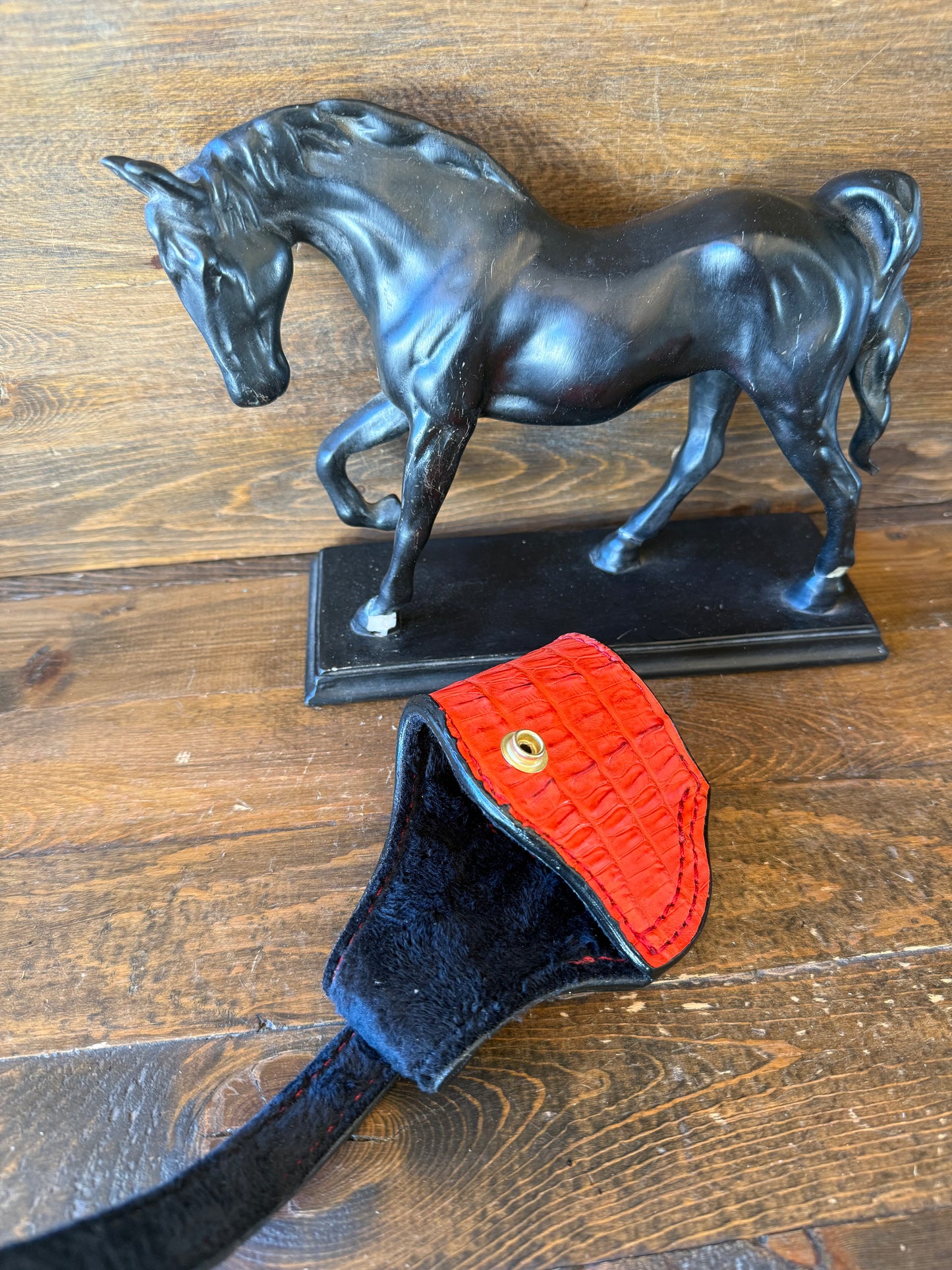 Red Crocodile tail skin  compact holster (1911)
