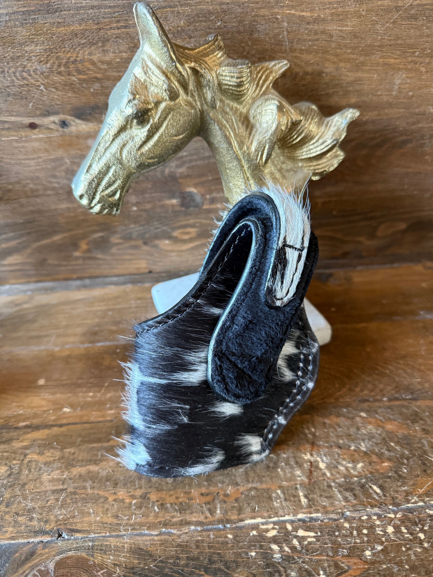 Black/white cowhide compact holster (1911)